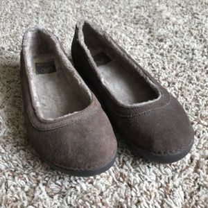 Brown Croc flats